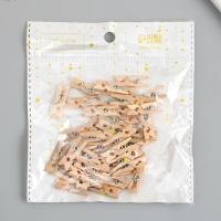 Декор для творчества дерево "Прищепка" (набор 40 шт) 2,5х0,8 см Декор для творчества дерево "Прищепка" (набор 40 шт) 2,5х0,8 см