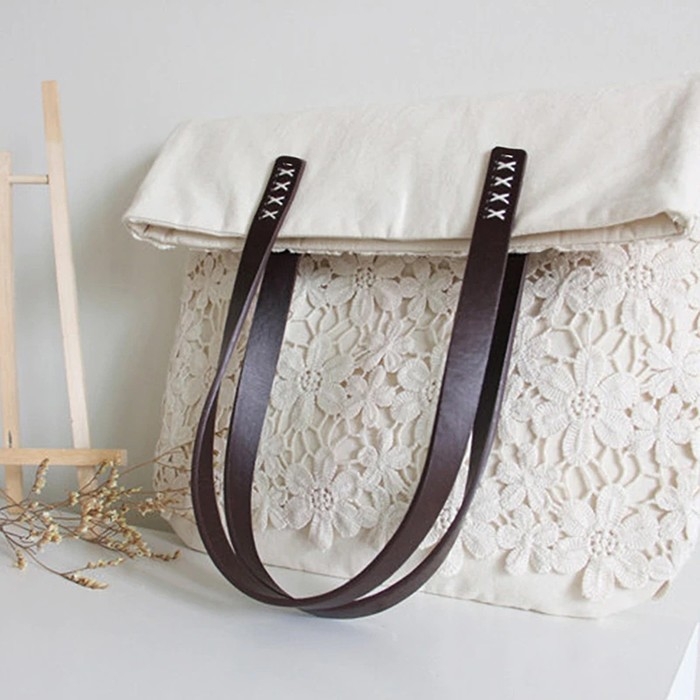 Ручки для сумки, пара, 52 &plusmn; 2 &times; 2 см, цвет коричневый