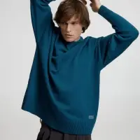 Джемпер оверсайз унисекс Stated в сумке, синий (морская волна), размер S/M Джемпер оверсайз унисекс Stated в сумке, синий (морская волна), размер S/M