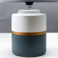 Настольная лампа 16820/1GR E14 40Вт бело-серый h.30см RISALUX