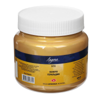 Краска акриловая художественная 500 мл, ЗХК "Ладога" Metallic Золото геральдик, 7624970 Краска акриловая художественная 500 мл, ЗХК "Ладога" Metallic Золото геральдик, 7624970