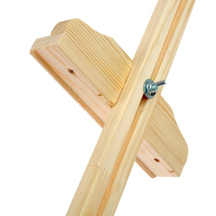 Мольберт тип «Лира» 145 х 52 см, планка с скользящей фиксацией , с бегунком, неокрашенное дерево, Calligrata №9 Мольберт тип «Лира» 145 х 52 см, планка с скользящей фиксацией , с бегунком, неокрашенное дерево, Calligrata №9