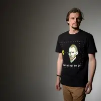 Футболка мужская &laquo;Ван-Пакман&raquo;, черная, размер S