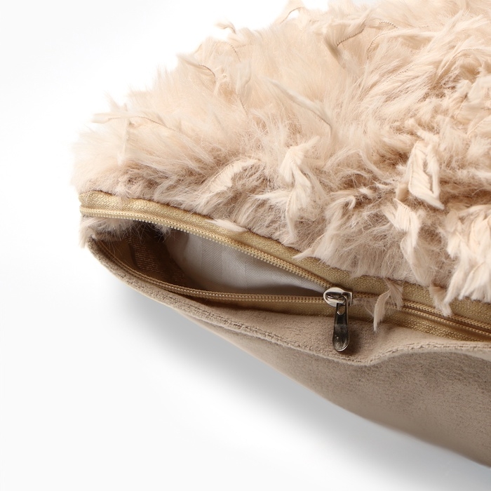 Чехол на подушку Этель Soft 43*43см, цв.бежевый