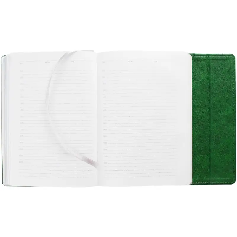 Ежедневник Flap на заказ, недатированный, зеленый