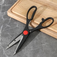 Набор ножей кухонных на подставке &laquo;Блеск стали&raquo;, 6 предметов: 5 ножей лезвие 9,5 см, 13 см, 13,5 см, 20,5 см, 20,5 см, ножницы