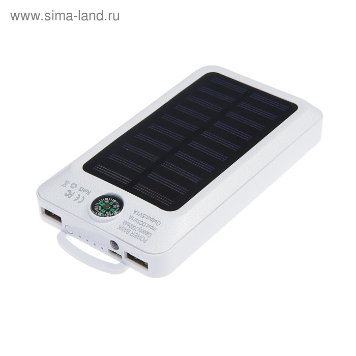 Внешний аккумулятор Luazon PB-09, 7000 мАч, 2хUSB, microUSB, 1 A,солнеч бат,фонарик,компас Внешний аккумулятор Luazon PB-09, 7000 мАч, 2хUSB, microUSB, 1 A,солнеч бат,фонарик,компас
