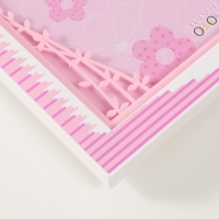 Фоторамка пластик 13х18 см "Прогулка по парку" розовая 23х2х18 см