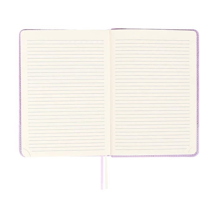 Ежедневник недатированный, A5, 136 листов, кожзам, deVENTE. Tailor, твердая обложка с поролоном, хлястик, перфорация, ляссе, блок 70%, сиреневый