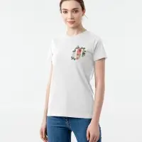 Футболка женская &laquo;Цветочная азбука: Н&raquo;, белая, размер XL