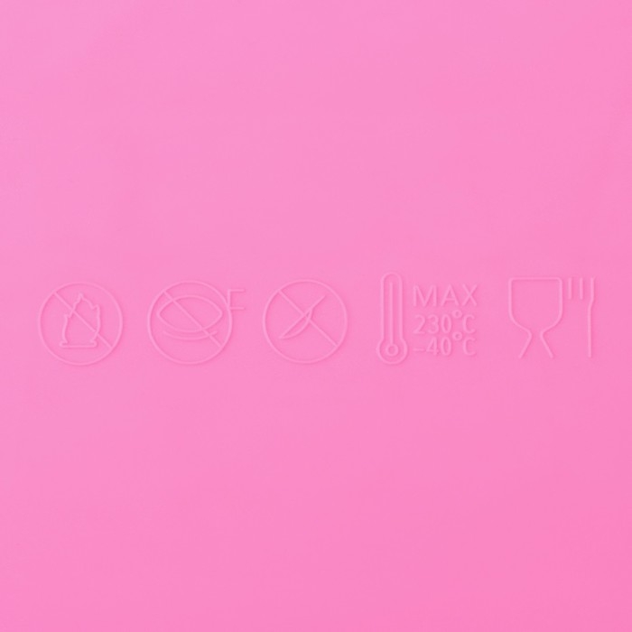 Силиконовый коврик для айсинга Доляна &laquo;Узкие полосы&raquo;, 39&times;12 см, цвет розовый