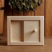 Вентиляционная крышка из липы, 20х25см, с задвижкой, "Добропаровъ" Вентиляционная крышка из липы, 20х25см, с задвижкой, "Добропаровъ"