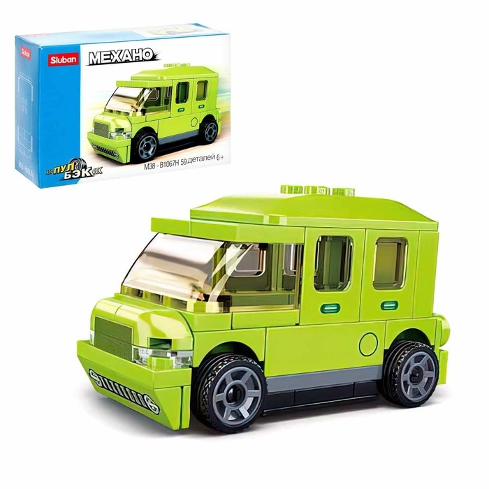 Конструктор Механо &laquo;Микроавтобус&raquo;, инерция, 59 деталей