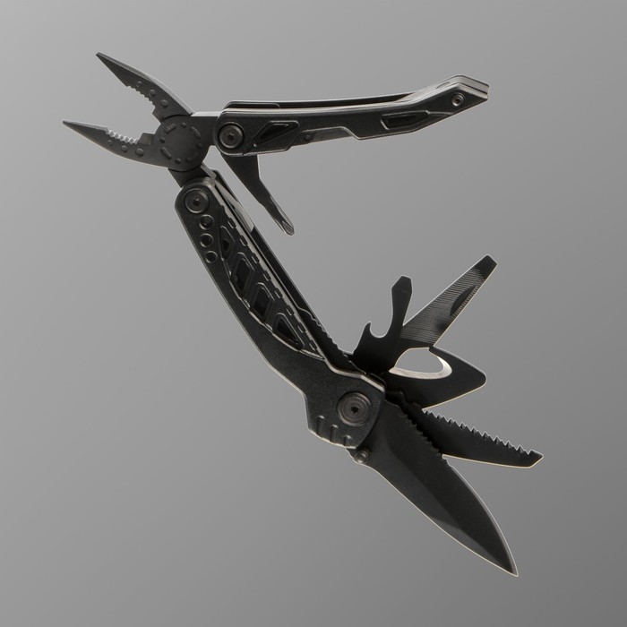 Мультитул 11в1 с плоскогубцами в чехле, черный Мультитул 11в1 с плоскогубцами в чехле, черный