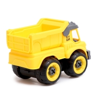 Конструктор винтовой «Строительный транспорт», набор 2 штуки, с отвёрткой, 59 деталей Конструктор винтовой «Строительный транспорт», набор 2 штуки, с отвёрткой, 59 деталей