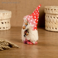 Оберег &laquo;Домовой с самоваром&raquo;, 12 см, микс