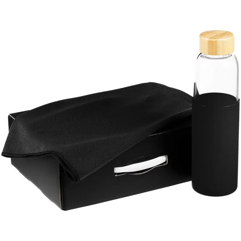 Коробка Matter Light, черная, с белой ручкой Коробка Matter Light, черная, с белой ручкой