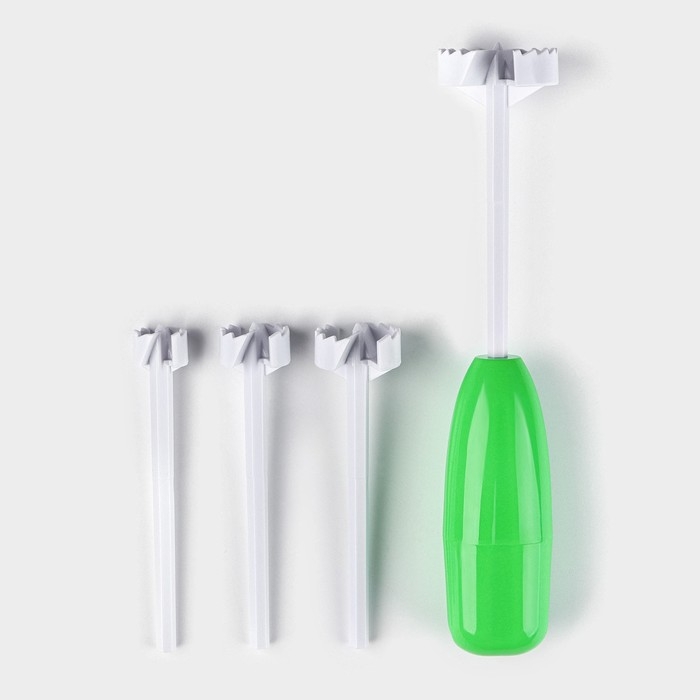 Устройство для фаршировки овощей Доляна «Прино», 4 насадки, цвет зелёный Устройство для фаршировки овощей Доляна «Прино», 4 насадки, цвет зелёный