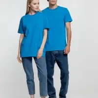 Футболка унисекс T-Bolka 160, бирюзовая, размер XL