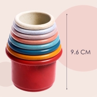 Развивающая пирамидка &laquo;Ведёрки&raquo;, 8 предметов