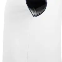 Рубашка поло женская Pasadena Women 200 с контрастной отделкой белая с синим, размер M