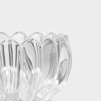 Сахарница стеклянная Доляна &laquo;Любава&raquo;, 250 мл, 10&times;10,5 см