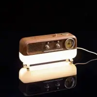 Bluetooth-колонка с беспроводной зарядкой, часами и подсветкой Multiverse, ver.2 Bluetooth-колонка с беспроводной зарядкой, часами и подсветкой Multiverse, ver.2