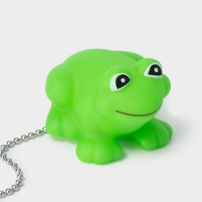 Пробка для ванны с игрушкой Доляна &laquo;Лягушка&raquo;, (диаметр верха 5,1 см, низа 4,6 см), цепочка 40 см