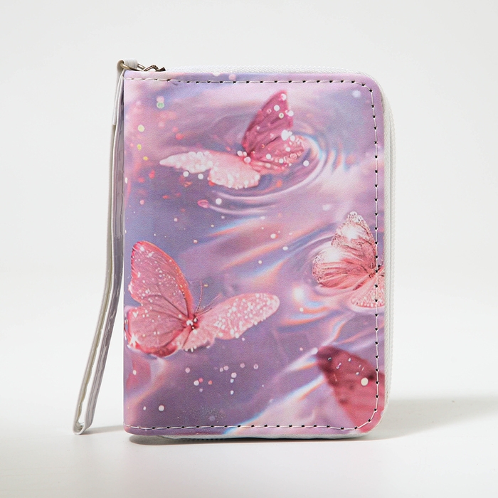 Кошелёк детский на молнии «Выбражулька», цвет розовый Кошелёк детский на молнии «Выбражулька», цвет розовый