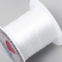 Резинка для бисера 0,8 мм, 10 м, белый Резинка для бисера 0,8 мм, 10 м, белый