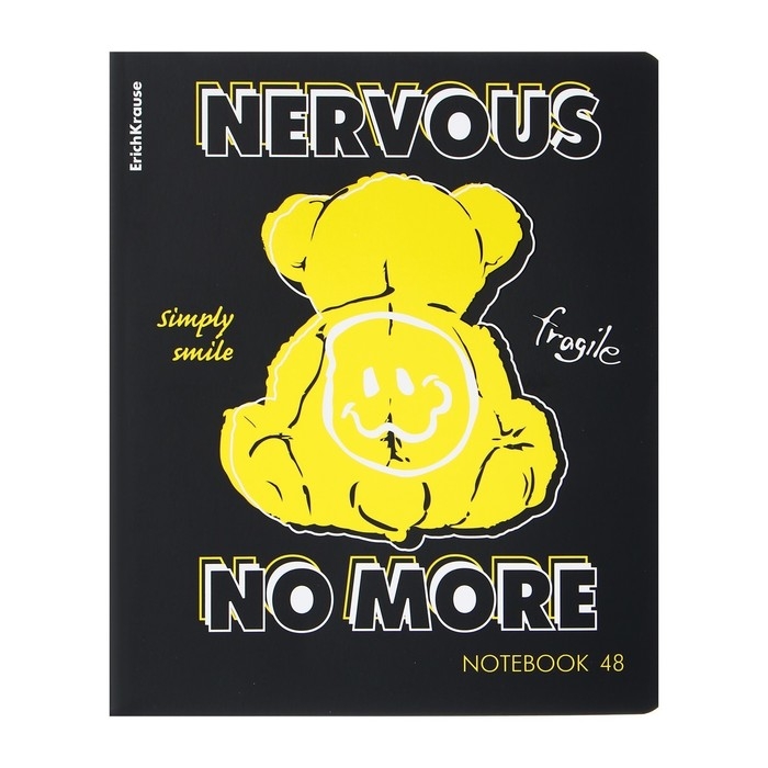 Тетрадь 48 листов в клетку, ErichKrause Low Battery, обложка мелованный картон, матовая ламинация, УФ-лак, блок офсет 100% белизна, МИКС Тетрадь 48 листов в клетку, ErichKrause Low Battery, обложка мелованный картон, матовая ламинация, УФ-лак, блок офсет 100% белизна, МИКС