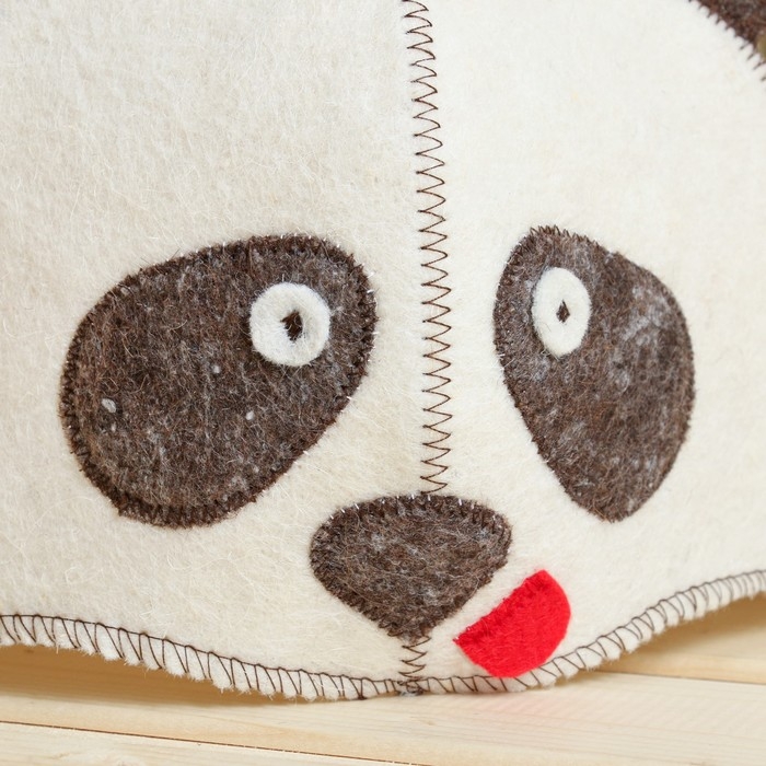 Шапка для бани с детской термопечатью Шапка для бани с детской термопечатью "Панда", 5-7 лет