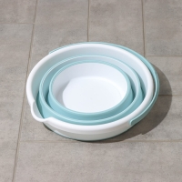 Ведро складное &laquo;Флекс&raquo;, 10 л, 32&times;34&times;26 см, цвет морская волна