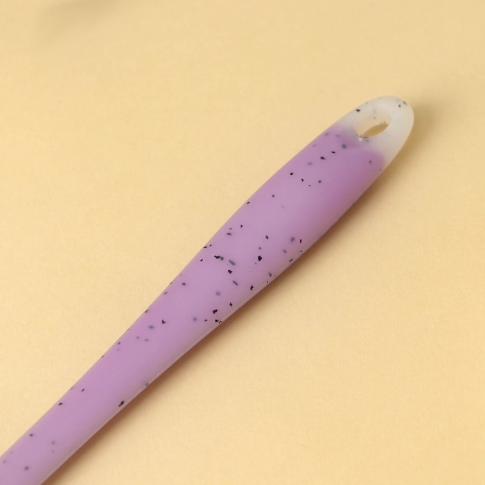 Кисть Доляна &laquo;Леонардо&raquo;, силикон, 25&times;4,4&times;1,5 см, цвет сиреневый