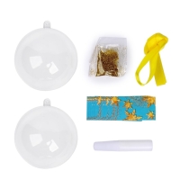 Ёлочный шар своими руками на новый год &laquo;Весёлого Нового года&raquo; с пожеланиями, новогодний набор для творчества