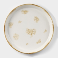 Форма для запекания из фарфора Доляна Organic Gold, 1 л, d=24,5 см, цвет белый Форма для запекания из фарфора Доляна Organic Gold, 1 л, d=24,5 см, цвет белый