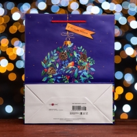 Новый год. Пакет подарочный "Новогодний венок", 26 х 32 х 12 см. Новый год. Пакет подарочный "Новогодний венок", 26 х 32 х 12 см.