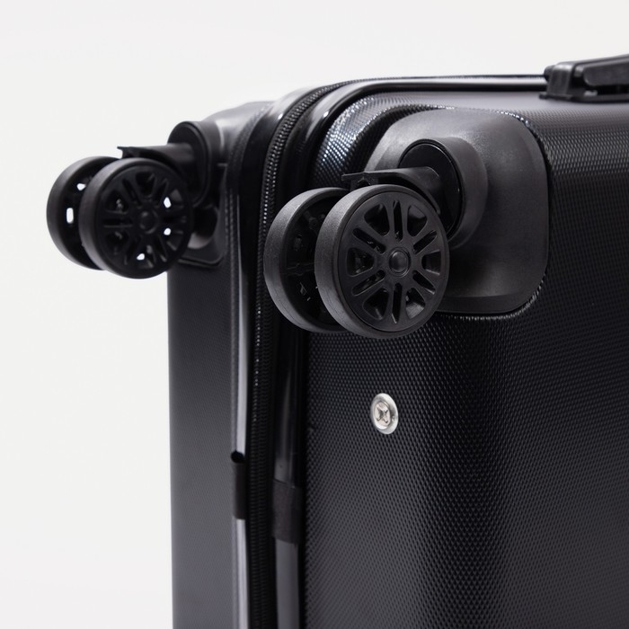Чемодан малый 36 л (S), отдел на молнии, кодовый замок, цвет чёрный