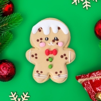Новый год. Печенье ванильное "Человечек" 40г(1кор=15шт)