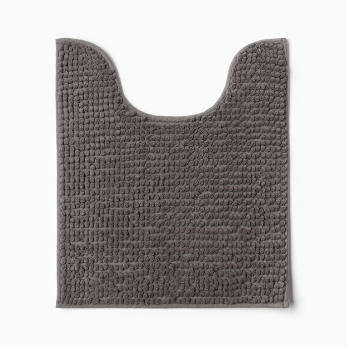 Набор ковриков для ванной Этель Букли цвет темно-серый 2 шт, 38х58 см, 48х38 см Набор ковриков для ванной Этель Букли цвет темно-серый 2 шт, 38х58 см, 48х38 см