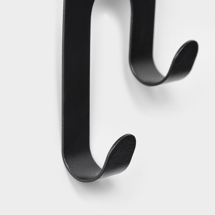 Крючок надверный SAVANNA Black Loft, металл, 11&times;6&times;5 см, цвет чёрный