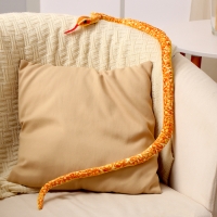 Мягкая игрушка «Змея», 108 см, цвет оранжевый, жёлтый Мягкая игрушка «Змея», 108 см, цвет оранжевый, жёлтый