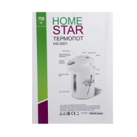 Термопот Homestar HS-5001, 750 Вт, 2.5 л, белый с рисунком "Цветы" Термопот Homestar HS-5001, 750 Вт, 2.5 л, белый с рисунком "Цветы"