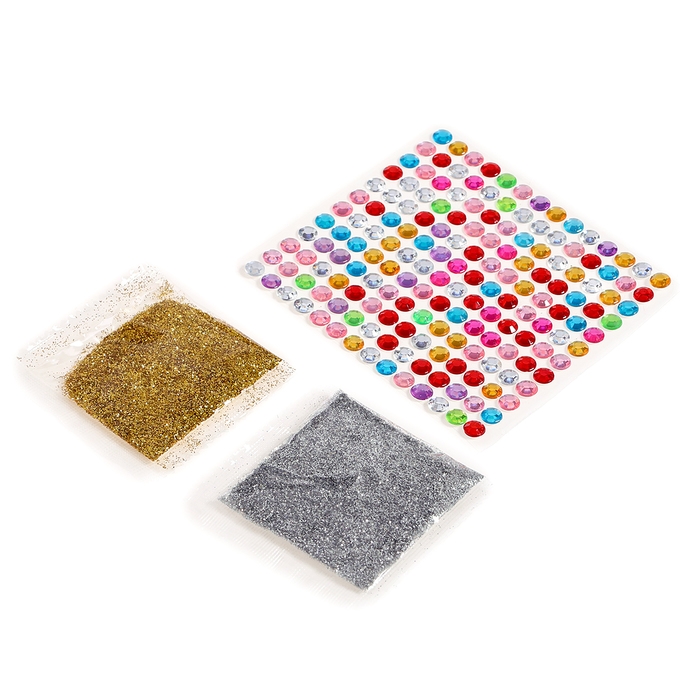 Набор для творчества &laquo;Новогодний подарок&raquo;, 20 основ под раскраску