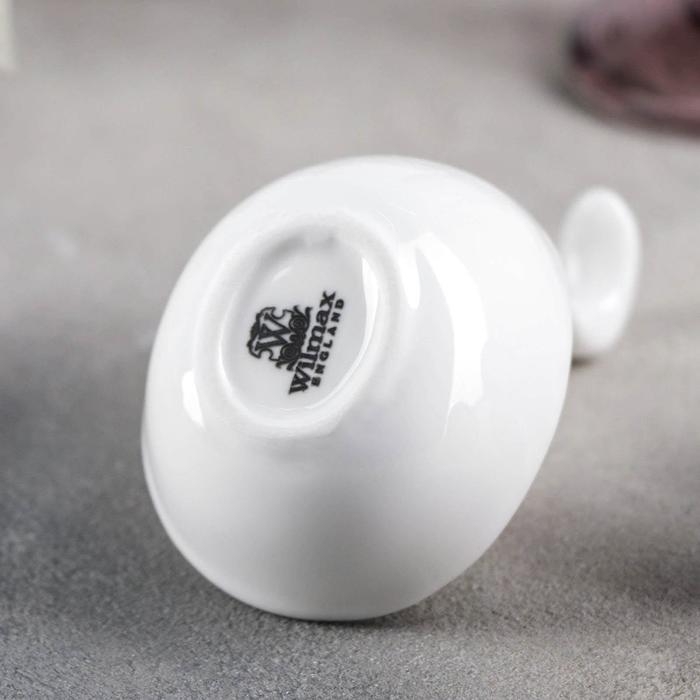 Блюдо фарфоровое для снеков Wilmax, 9&times;6 см, цвет белый