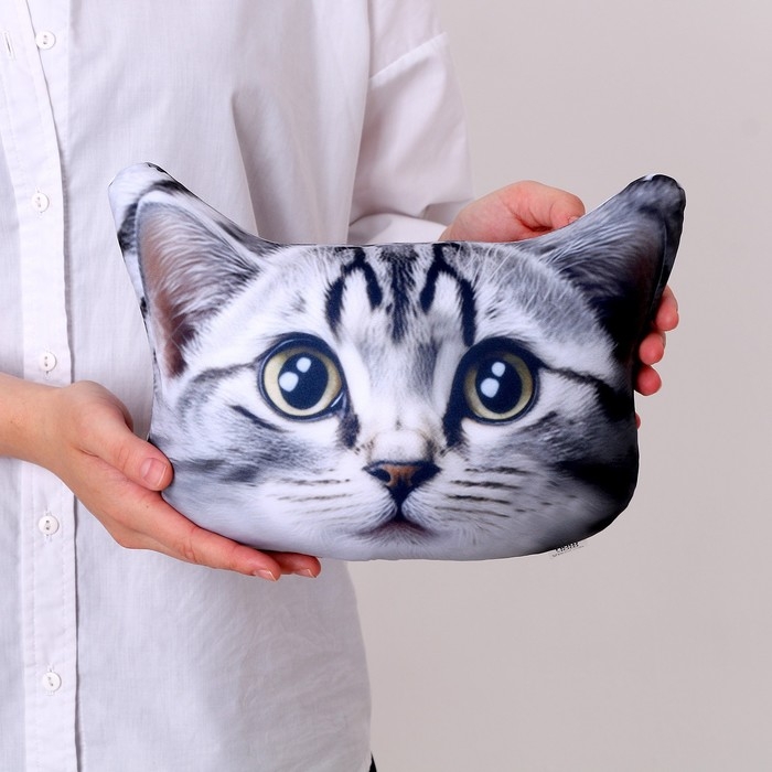 Подушка антистресс &laquo;Серый кот&raquo;