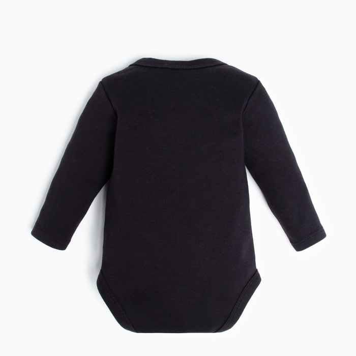 Боди детское с длинным рукавом Крошка Я Боди детское с длинным рукавом Крошка Я "Little Boss", рост 68-74 см, цвет чёрный