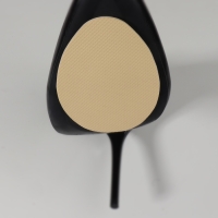 Накладки для обуви противоскользящие, с протектором, на клеевой основе, 9 см, пара, цвет бежевый