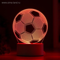 Светильник "Футбольный мяч" LED RGB от сети 9,5x12,5x16 см Светильник "Футбольный мяч" LED RGB от сети 9,5x12,5x16 см