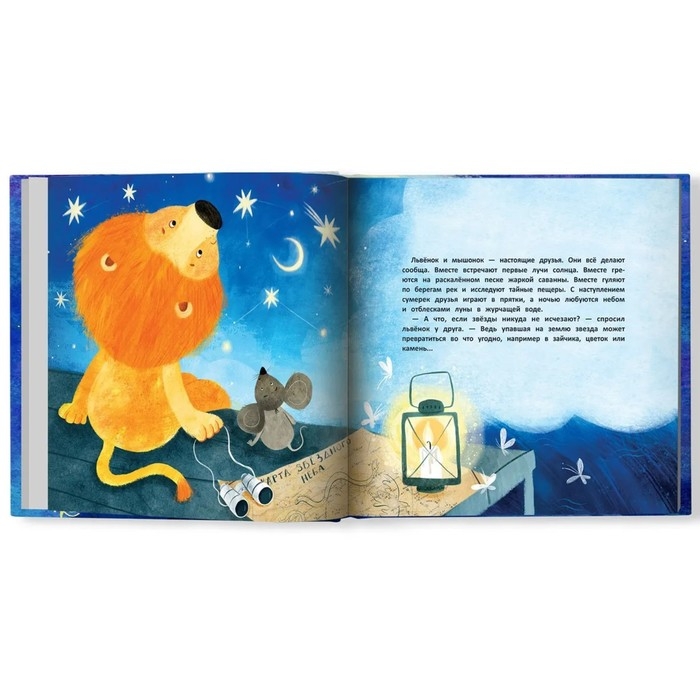 Книжка &laquo;Как львёнок и мышонок звезды искали&raquo;, Федулова А. А.